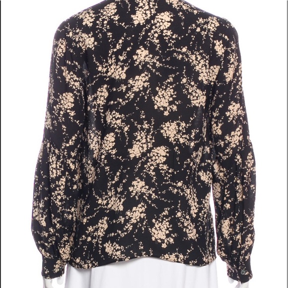 Michael Kors Silk Floral Print Blouse - Picture 2 of 3